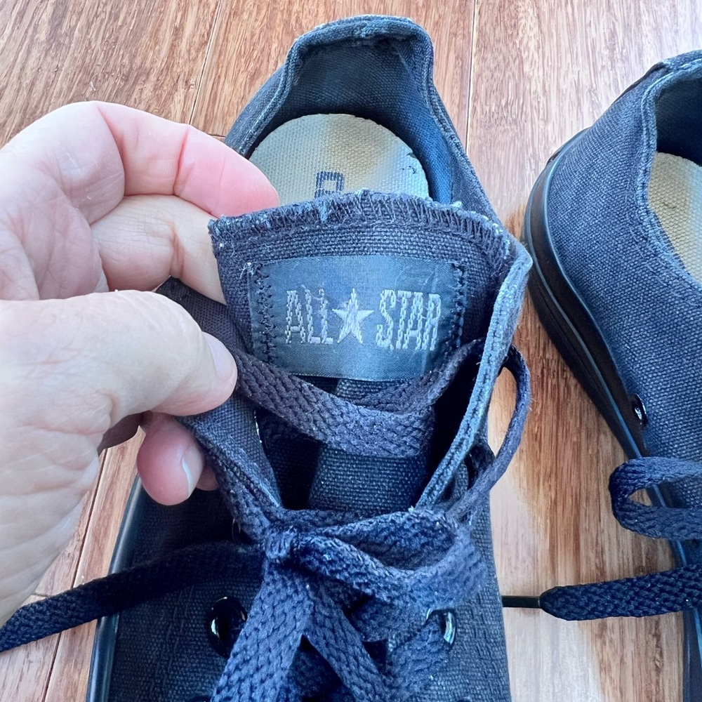 Black Converse All Star low top sneakers - 5.5 Men’s, 7.5 Women’s - Picture 7 of 8